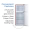Commercial Cool 4.5 Cu. Ft. Refrigerator With True Freezer, Retro Fridge With 2 Slide-Out Glass Shelves, White CCRRD45HR - alternate 6